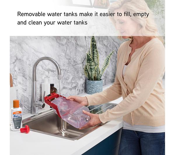 VAX SpotWash CDCW-CSXS Carpet Cleaner - Graphite & Red