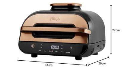 Ninja Foodi MAX Health Grill & Air Fryer with Digital Cooking Probe, 6-in-1; Grill, Fry, Bake