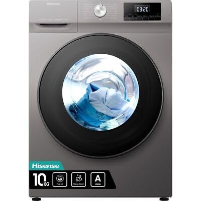 Hisense WFQA1014EVJMT 10kg Washing Machine with 1400 rpm - Titanium - A Rated