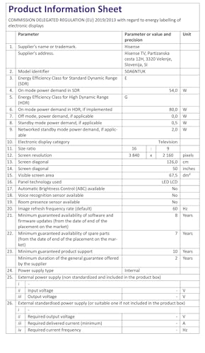 Hisense 50 Inch 4K Smart TV 50A6NTUK - Dolby Vision, Game Mode PLUS