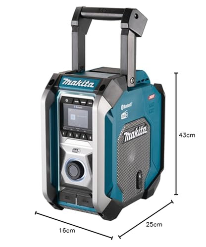 Makita MR007GZ 12V Max CXT to 40V Max XGT DAB/DAB+ Job Site Radio with Bluetooth