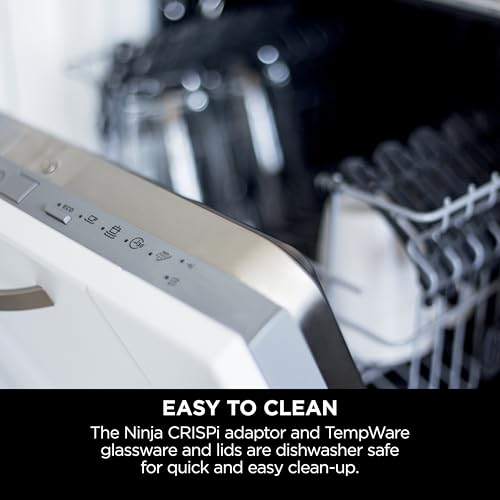 Ninja CRISPi Portable Air Fryer, 3.8L, 4-in-1: Air Fry, Roast, Keep Warm, Recrisp