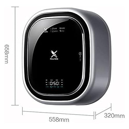 UPIKIT Wall-Mounted Mini Drum Washing Machine, 3kg Capacity, Front Load, Full-Automatic, White, High Efficiency