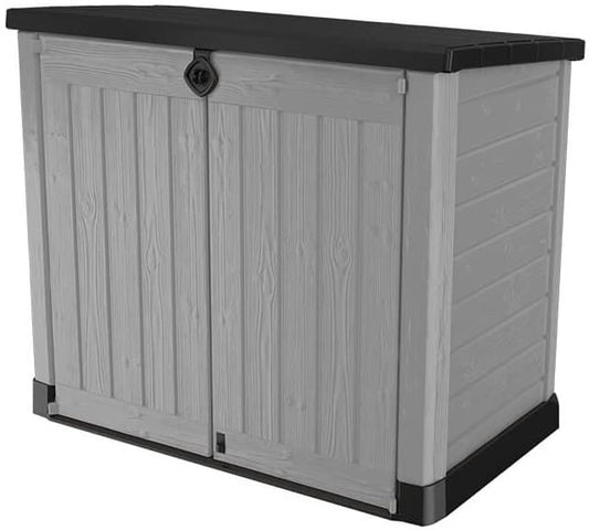 Keter Store It Out Max garden box, garbage can, appliance box, shed for 2 x 240 liter garbage cans.