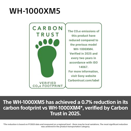 Sony WH-1000XM5 Premium Noise Cancelling Wireless Over-Ear Headphones