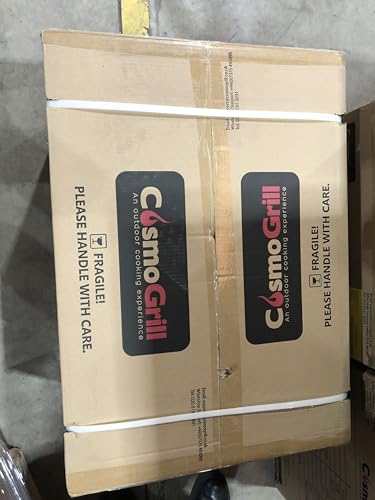 CosmoGrill Original 5 Gas Burner 4+1 Garden Grill, Steel Warming Rack, Side-Burner