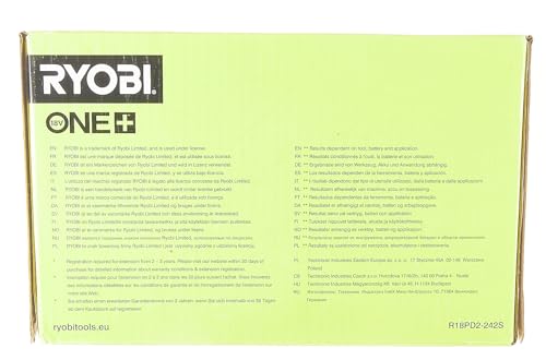 RYOBI - BRUSHLESS Motor Drill-Driver Without Carbon