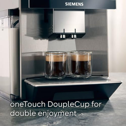 SIEMENS EQ900 Plus Fully Automatic Bean to Cup Coffee Machine, 6.8" Touch Screen Display