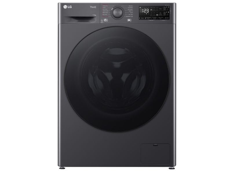 LG EZDispense™ 11kg Washing Machine with 1400 rpm, A Energy Rated, TurboWash™, Steam™ in Slate Grey