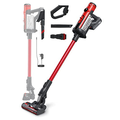 Henry Quick Hen.100, Cordless Stick Vacuum, Red, 300 W, 1 Liter