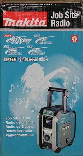 Makita MR007GZ 12V Max CXT to 40V Max XGT DAB/DAB+ Job Site Radio with Bluetooth