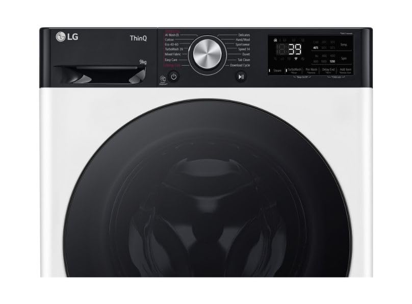 LG F2Y709WBTN1 9kg 1200rpm Smart Washing Machine - TurboWash 360