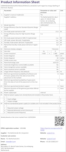 TCL 32RS550K 32-inch Roku TV, Full HD, HDR, Smart TV