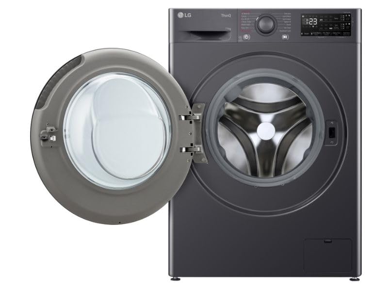 LG EZDispense™ 11kg Washing Machine with 1400 rpm, A Energy Rated, TurboWash™, Steam™ in Slate Grey