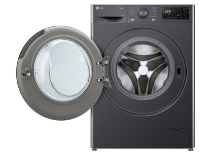 LG EZDispense™ 11kg Washing Machine with 1400 rpm, A Energy Rated, TurboWash™, Steam™ in Slate Grey