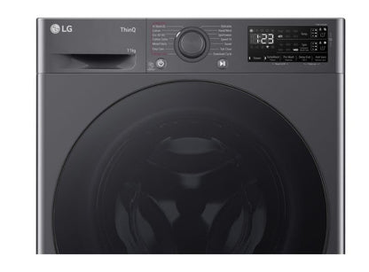 LG EZDispense™ 11kg Washing Machine with 1400 rpm, A Energy Rated, TurboWash™, Steam™ in Slate Grey
