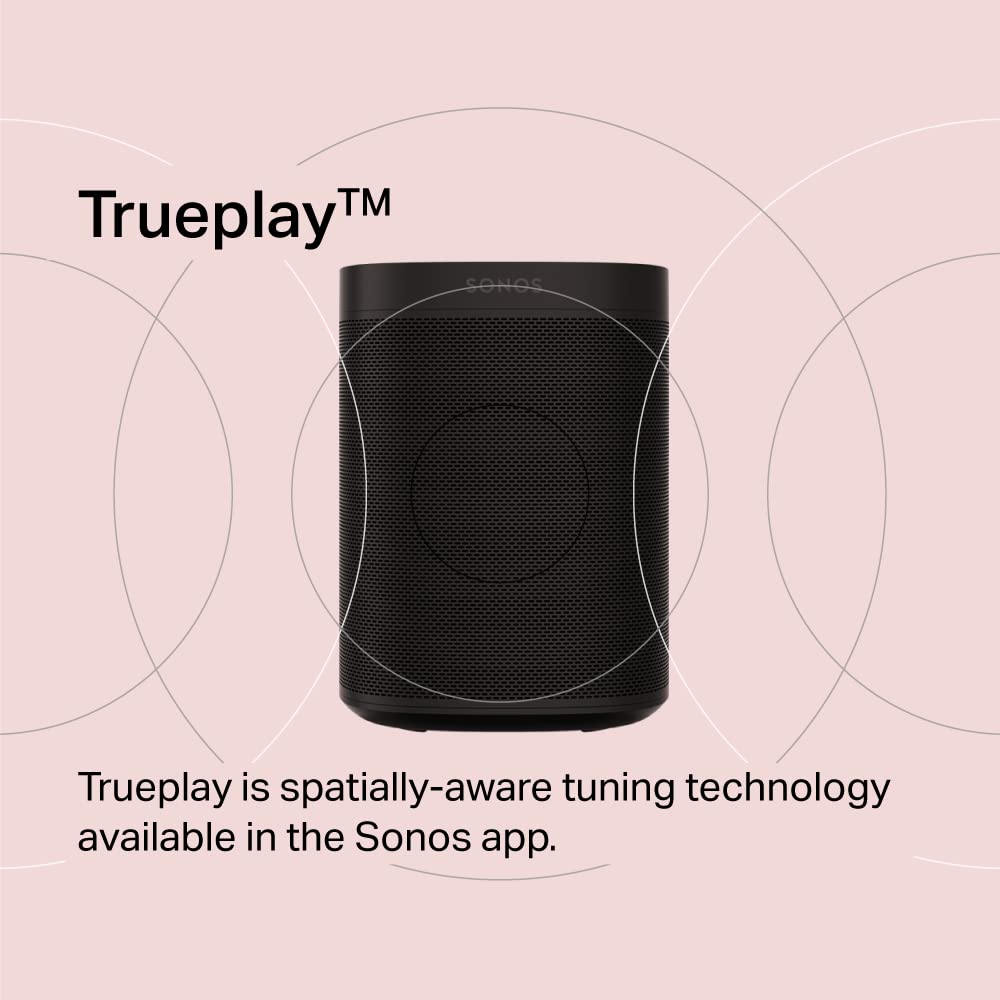 Sonos One (Gen 2) - The powerful Smart Speaker with Amazon Alexa Built-in, Black