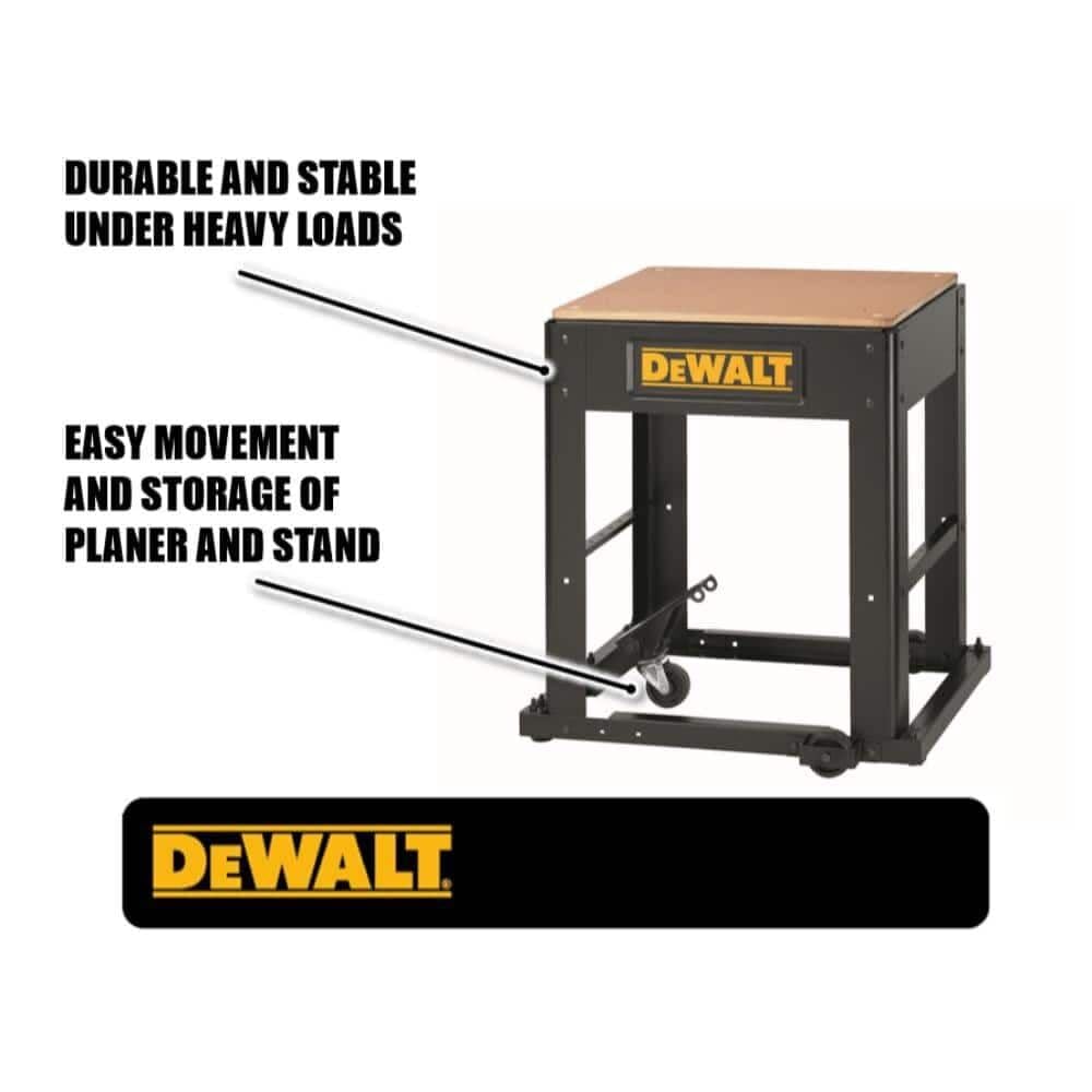 DEWALT Planer Stand with Integrated Mobile Base, 24” x 22” x 30” (DW7350)