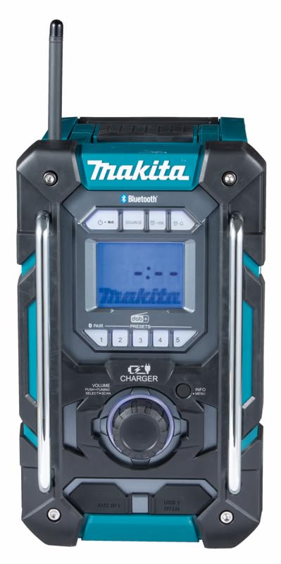 Makita DMR301 DAB/DAB+ Job Site Radio with Bluetooth – Batteries and Charger Not Included