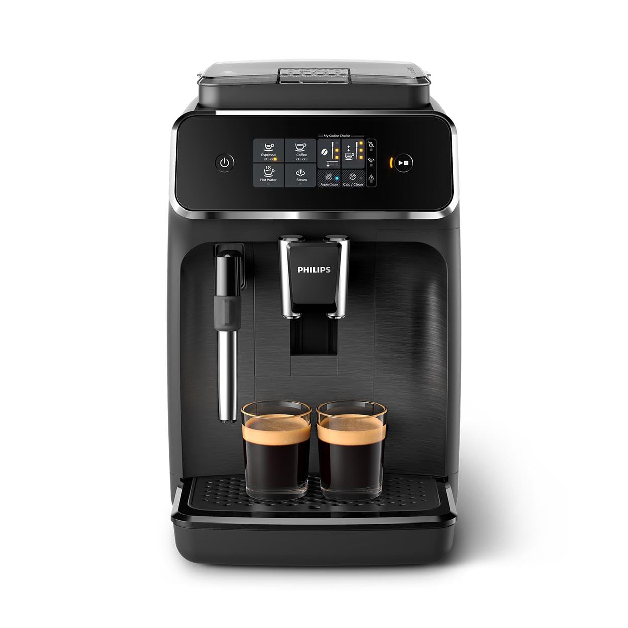 Philips 2200 Series Fully Automatic Espresso Machine - 2 Coffees, Touch Display, Classic Milk Frother