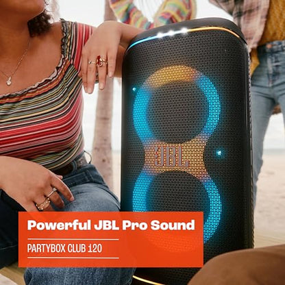 JBL PartyBox Club 120 Portable Bluetooth Party Speaker with Foldable Handle