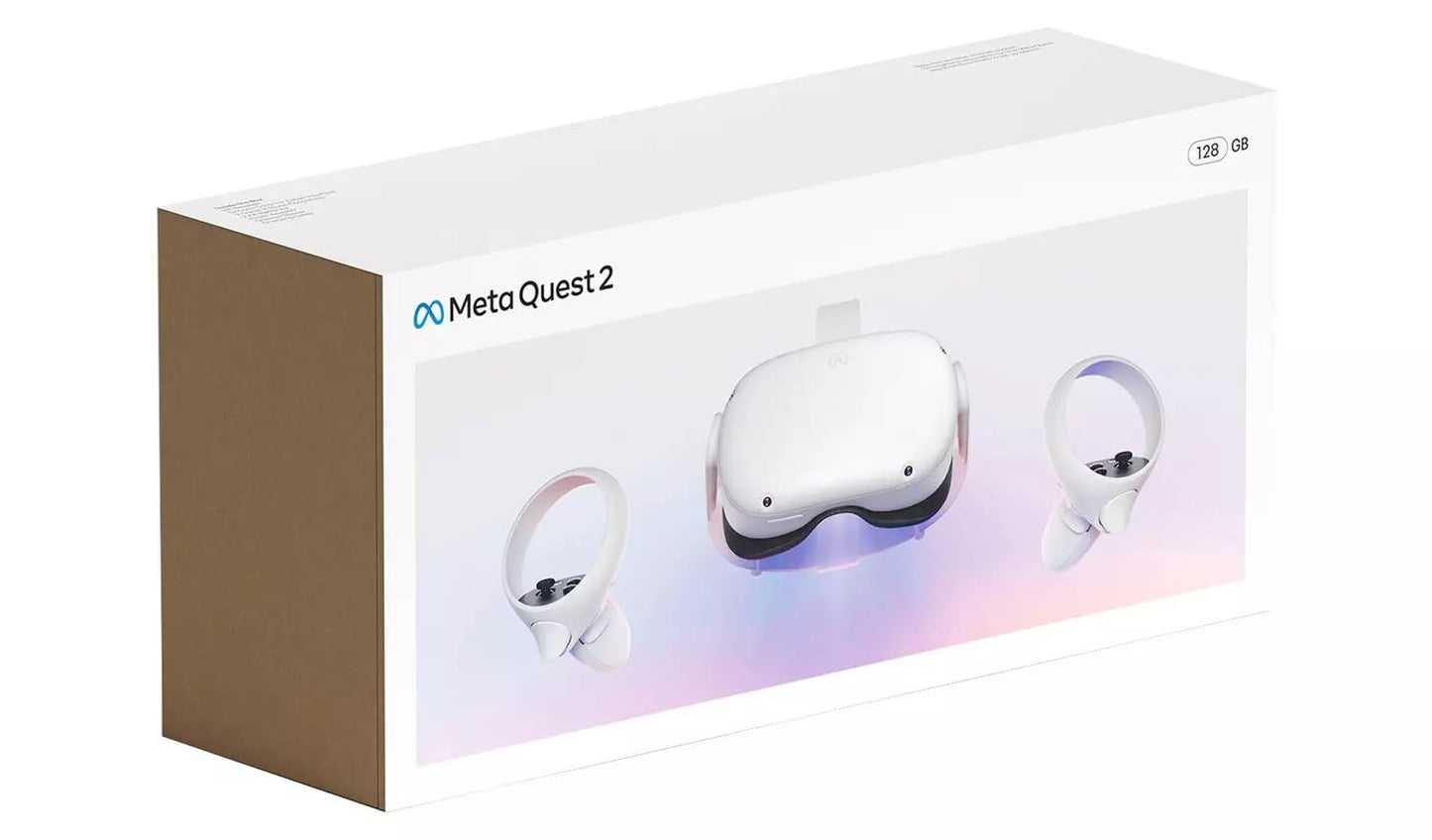 Meta Quest 2 - Advanced All-In-One VR Headset - 128 GB for Personal Computer, white