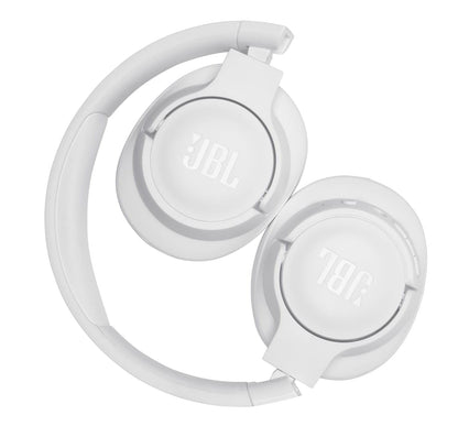 JBL Tune 710BT - Wireless Bluetooth Headphones Bundle with Deluxe CCI Carrying Case (White)