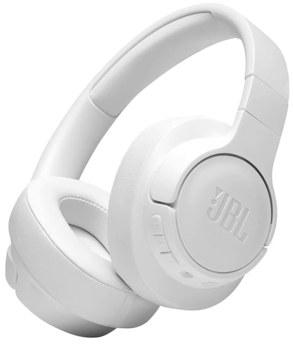 JBL Tune 710BT - Wireless Bluetooth Headphones Bundle with Deluxe CCI Carrying Case (White)