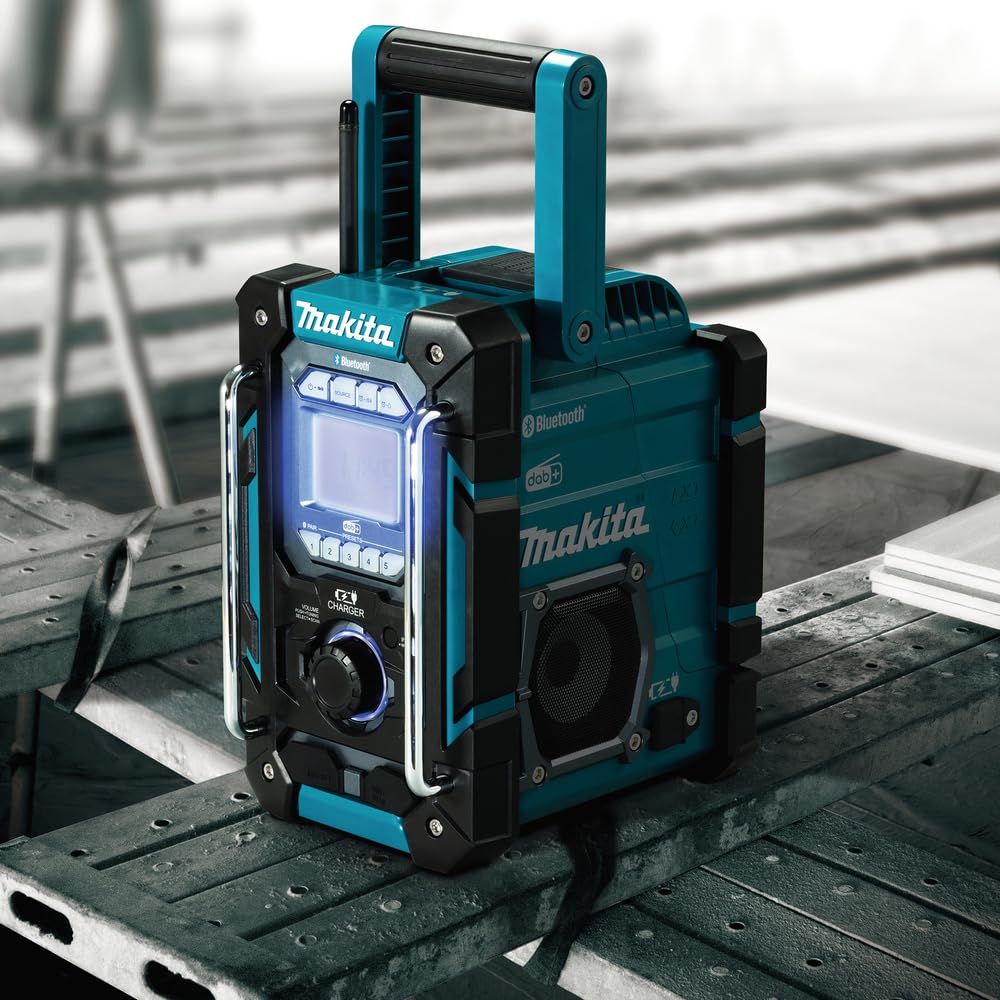 Makita DMR301 DAB/DAB+ Job Site Radio with Bluetooth – Batteries and Charger Not Included
