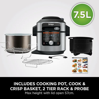 Ninja Foodi MAX 15-in-1 SmartLid Multi-Cooker 7.5L with Digital Probe