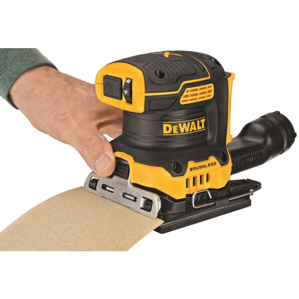 DEWALT 20V MAX* XR Palm Sander, Sheet, Variable Speed, 1/4-Inch, Tool Only (DCW200B)