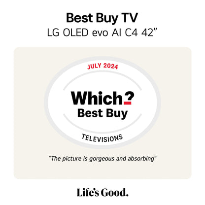 LG evo OLED42C44LA 42-Inch 4K UHD Smart TV