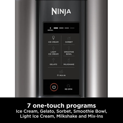 Ninja CREAMi Ice Cream Maker & Frozen Dessert Maker with 3 Tubs, 7 Programs