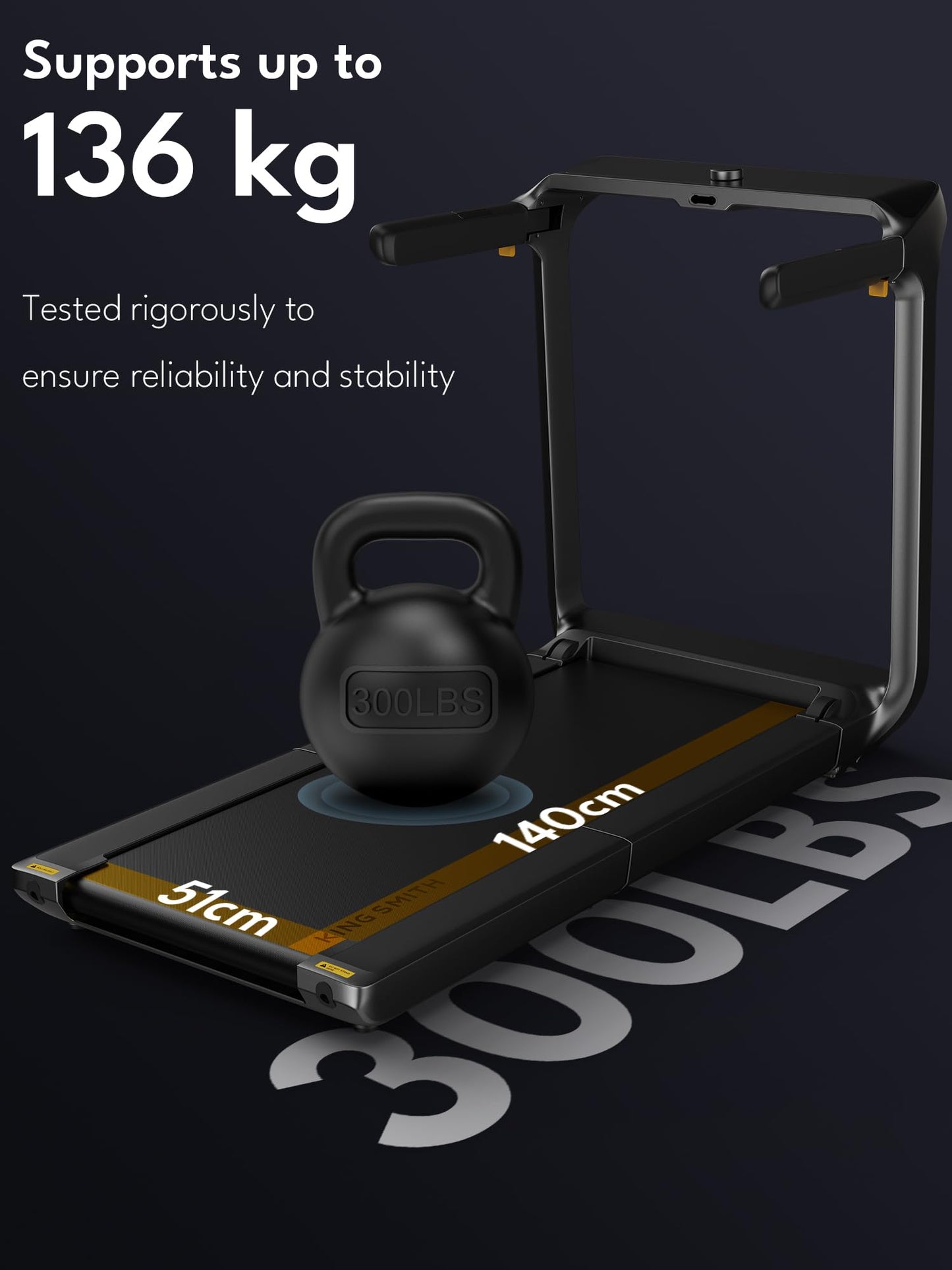 WalkingPad X218 Treadmill, Folding Walking Pad 18 Km/h Speed Support 136 KG