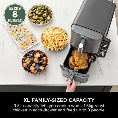 Ninja Double Stack XL Air Fryer, Vertical Dual Drawer AirFryer with 4 cooking levels