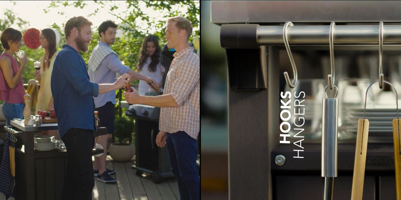 Keter Garden Kitchen and Food Station - Grey