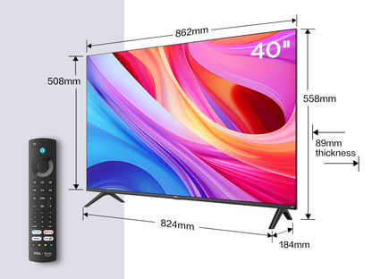 TCL 40SF540K 40-inch FHD Smart Television - HDR & HLG-Dolby Audio-DTS