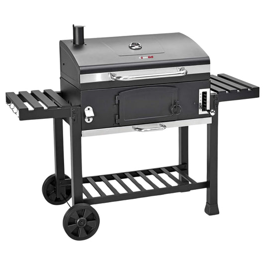 CosmoGrill Outdoor XXL Smoker Barbecue Charcoal Portable BBQ Grill | Lid Cover