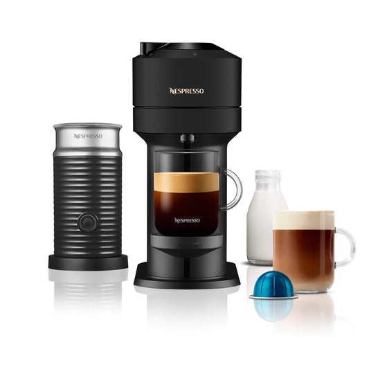Nespresso ENV120.BMAE Vertuo Next Automatic Pod coffee machine with milk frother for Espresso ]
