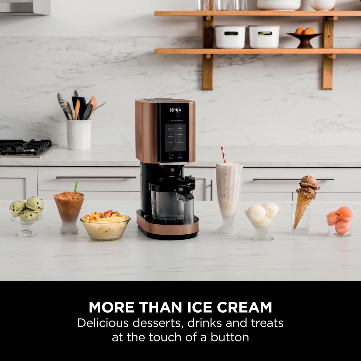 Ninja CREAMi Ice Cream Maker & Frozen Dessert Maker with 3 Tubs, 7 Programs
