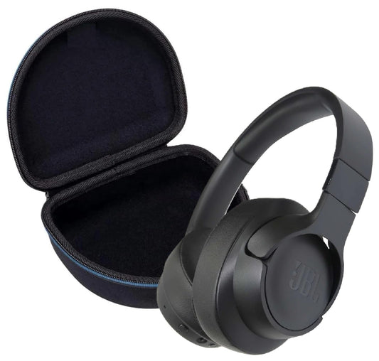 JBL Tune 710BT Wireless Bluetooth Headphones with Deluxe CCI Carrying Case (Black)