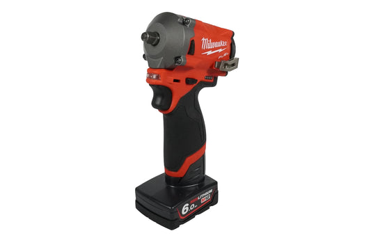 Milwaukee M12 FIW38-622X Fuel™ Impact Wrench Kit 12V 1 x 2.0Ah & 1 x 6.0Ah Li-ion