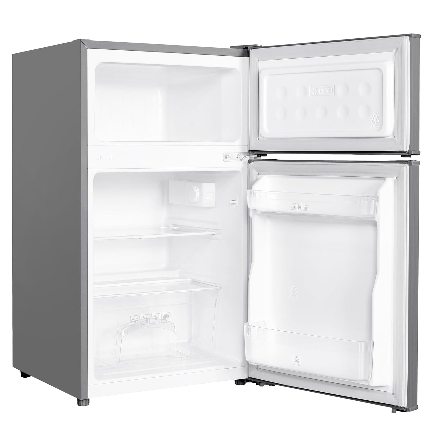 Russell Hobbs Undercounter Fridge Freezer 48cm Wide 85 Litre Total Capacity 61L/24L, LED Light
