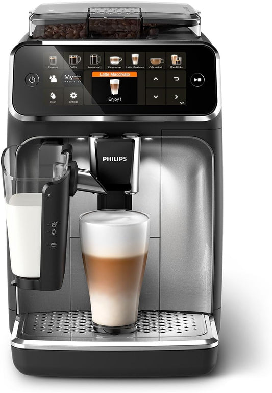 Philips 5400 Series Fully Automatic Espresso Machine - 12 Coffees, Easy-To-Clean LatteGo Milk System