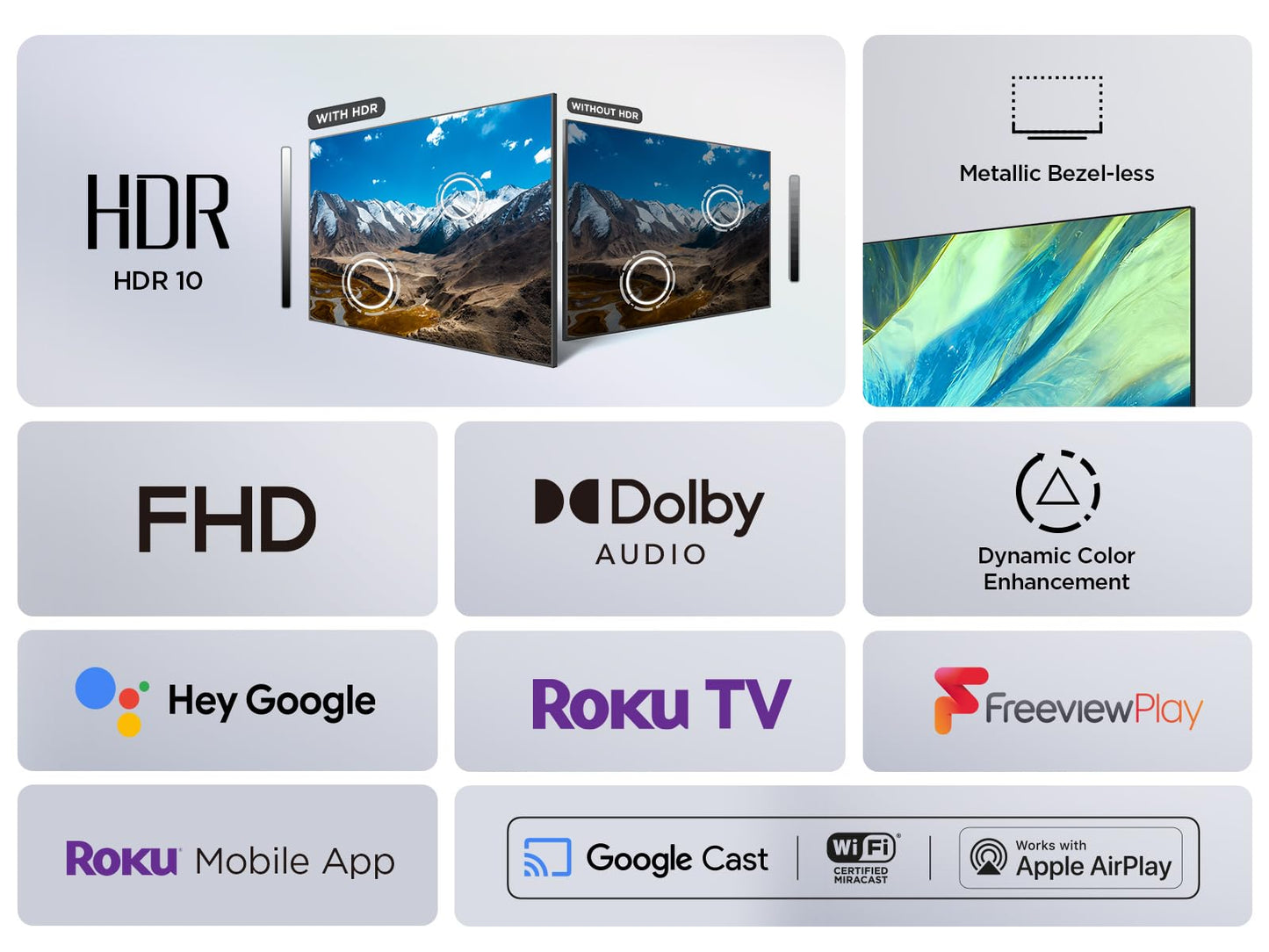 TCL 32RS550K 32-inch Roku TV, Full HD, HDR, Smart TV