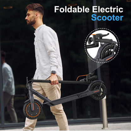 Riceel Electric Scooter, Max Speed 25 km/h, Max Range 20 km, 8.5" Solid Tire