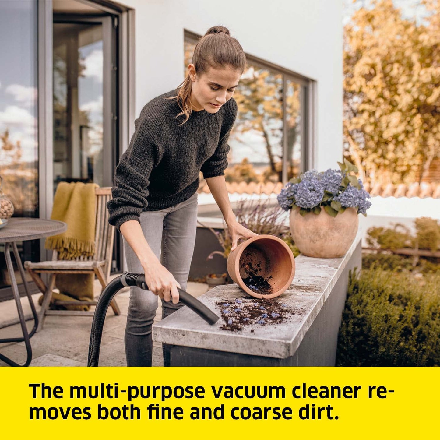 Kärcher 16281030 Wet & Dry Vacuum Cleaner WD 3, blower function, power: 1000W, plastic container: 17L