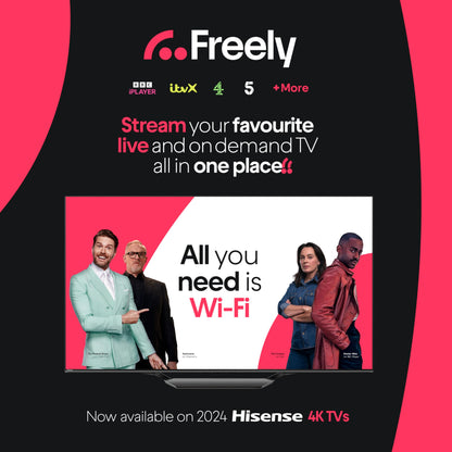 Hisense 43 Inch 4K Smart TV 43E6NTUK - Dolby Vision, Game Mode PLUS