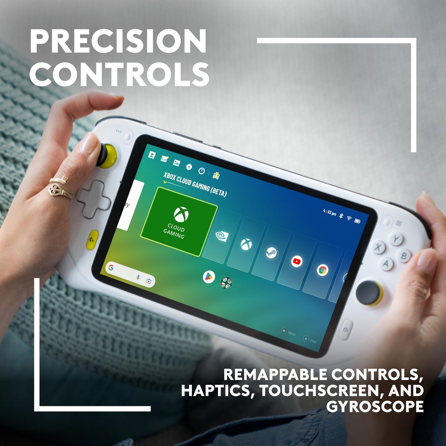 Logitech G Cloud Gaming Handheld, Portable Gaming Console with Long Battery Life