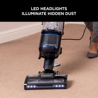 Shark Corded Upright Vacuum Cleaner 1.1L with Lift-Away Technology, LED Headlights